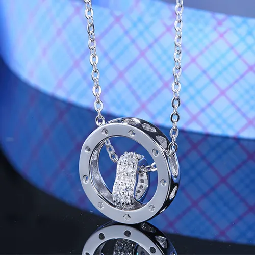 silver necklace MLA343A