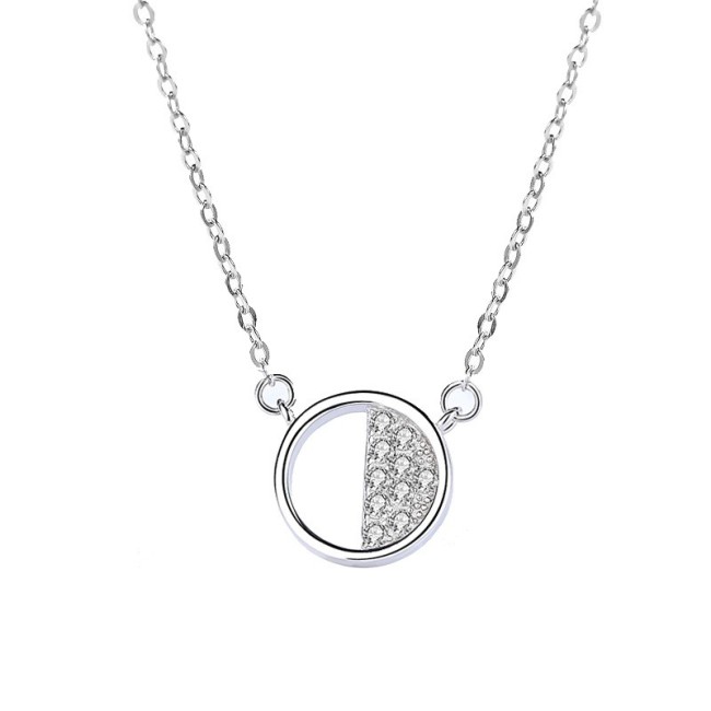 Silver Hollow necklace MLA1114