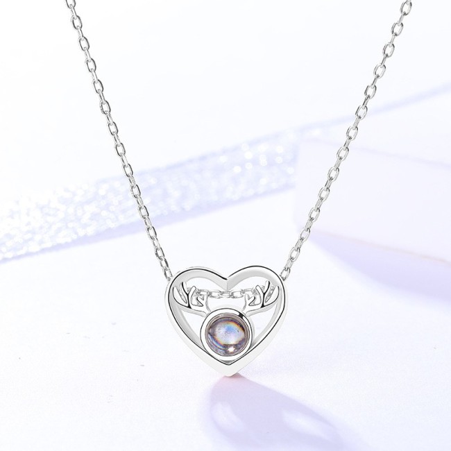 silver necklace MLA732-2