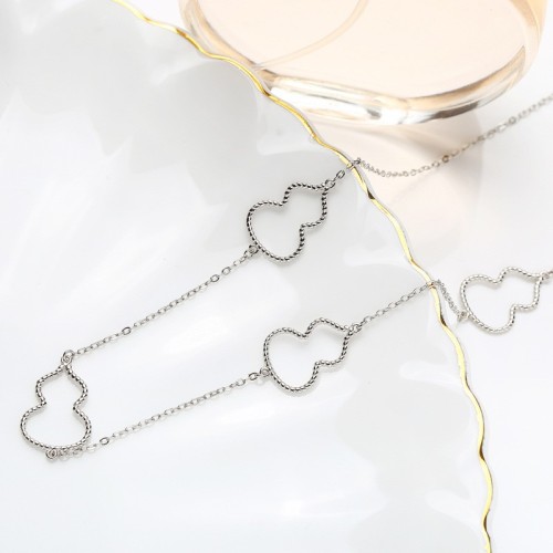 Sterling Silver Sweater Necklace MLA916