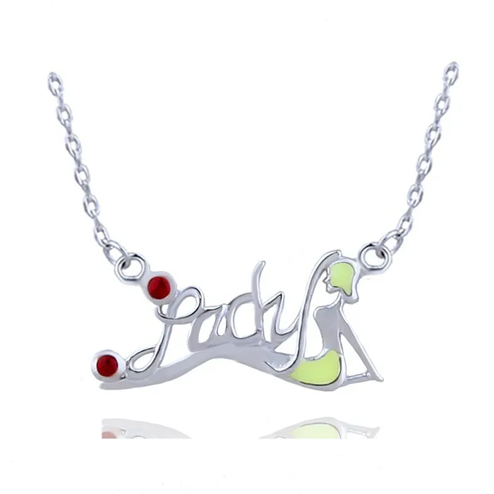 silver necklace H10575