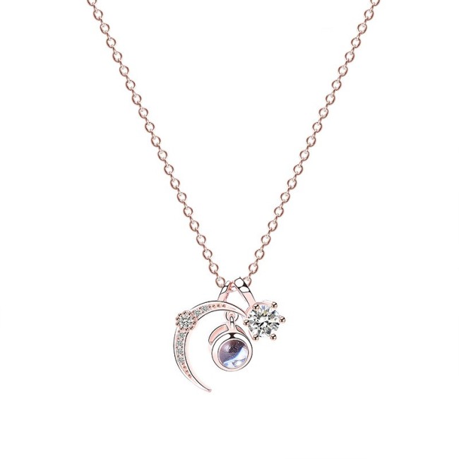silver necklace MLA761