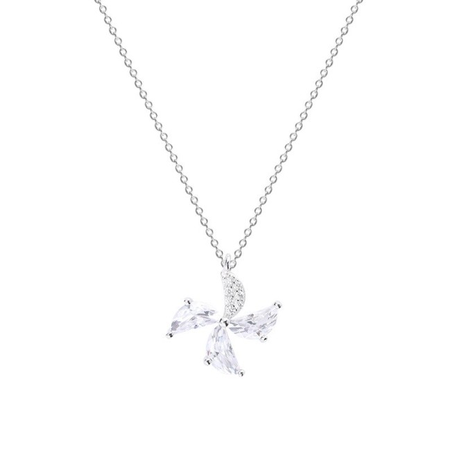 Silver windmill necklace MLA635-1