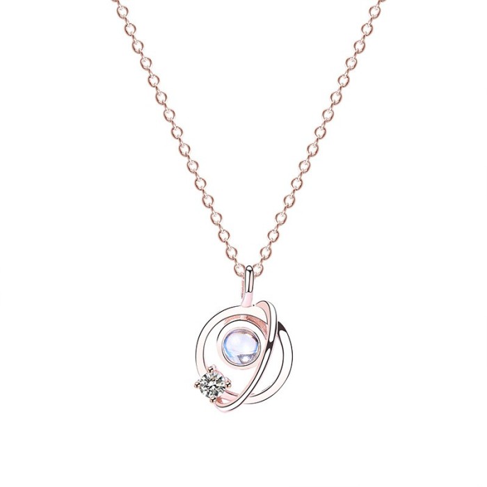 silver necklace MLA597-1