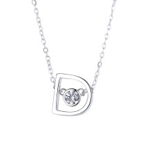 Silver Letter necklace MLAn1128