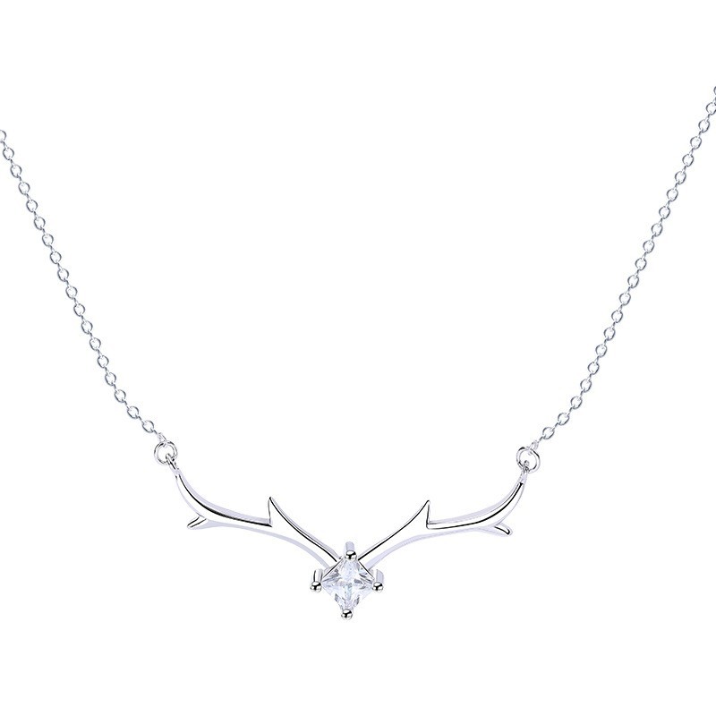 Silver deer necklace MLA529b