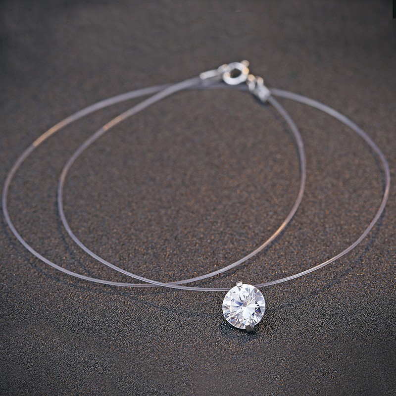 silver necklace MLA673(8mm)