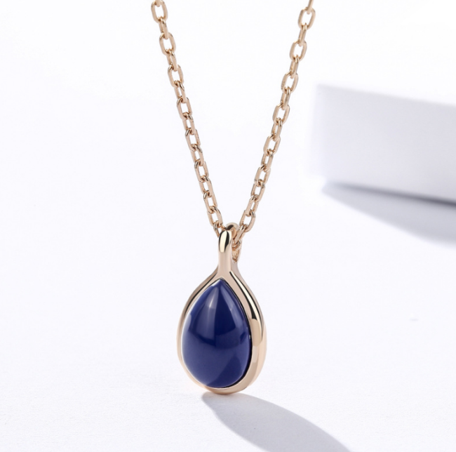 Silver Oval Necklace 1020