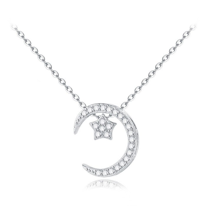 silver necklace MLA598a