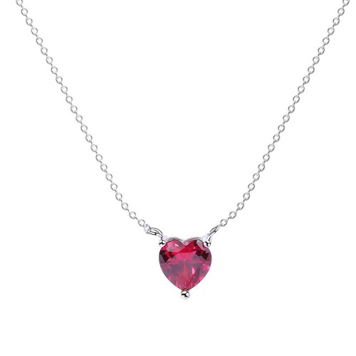 silver heart necklace MLA1016