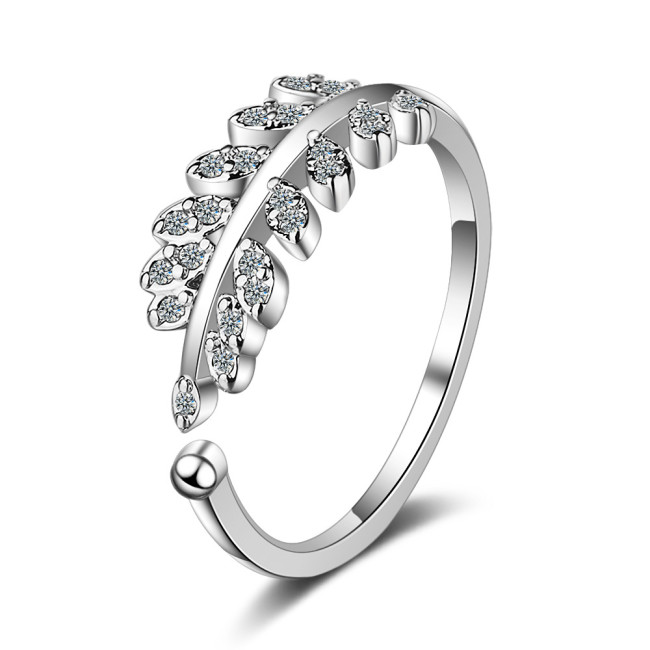 Classic CZ Ring Fashion Silver Plated JZ292
