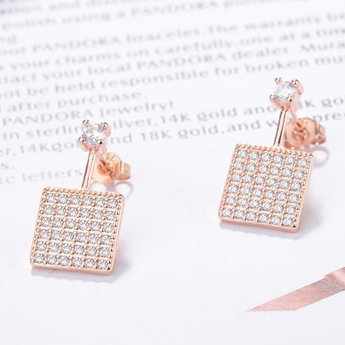 square earring XZE424a
