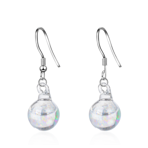 Glass ball earrings XZE311c