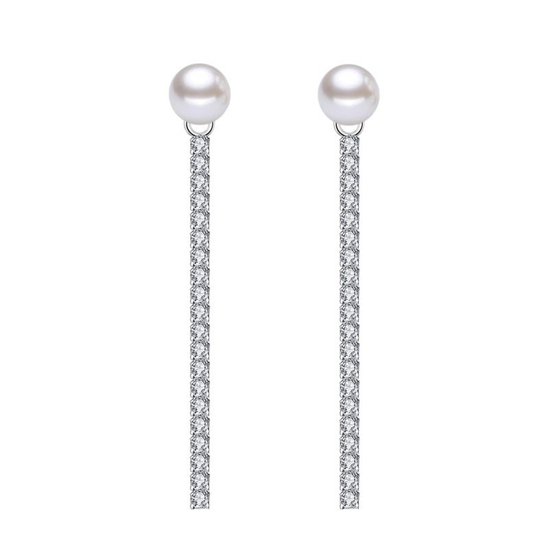 pearl long earring wh 05