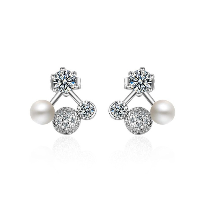 Cherry pearl earrings XZE437