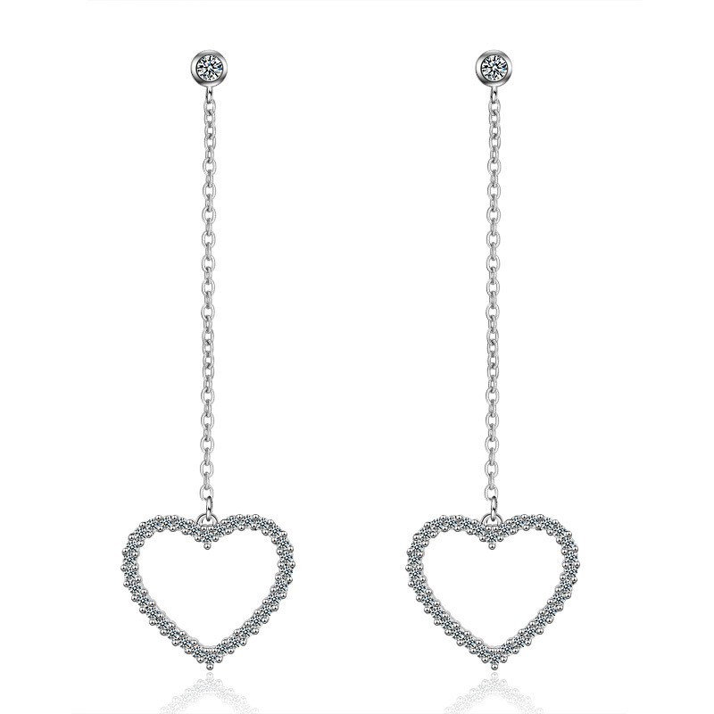 heart long earring 492