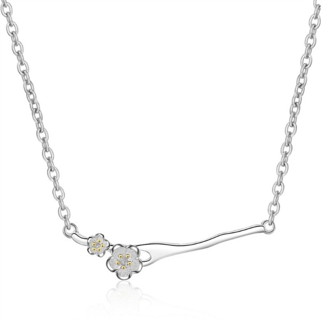 Twig cherry necklace