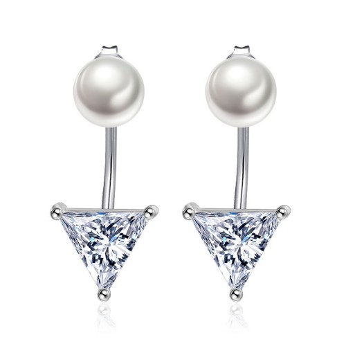 pearl triangle earring wh 61