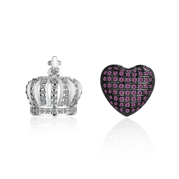 heart crown earring XZE507
