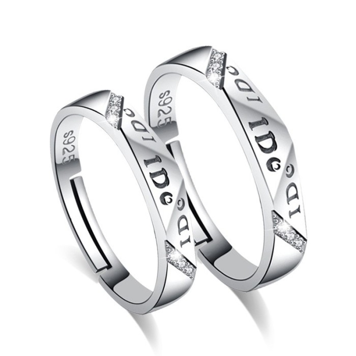 Lettering couple rings WHR81j