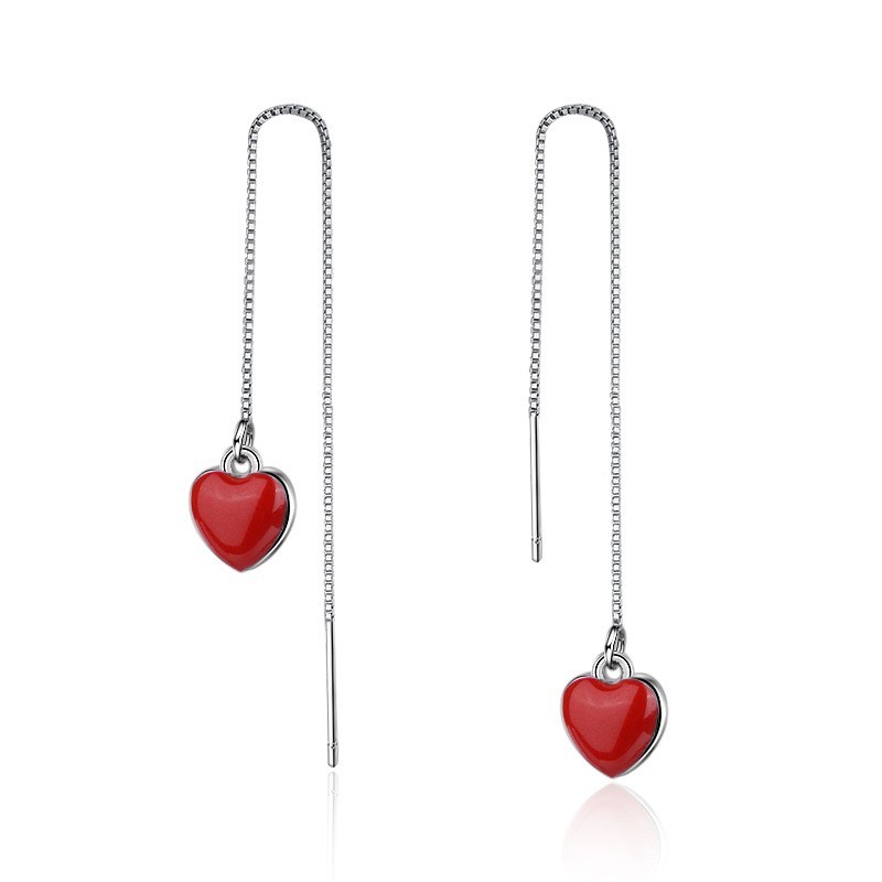 heart long earring 256