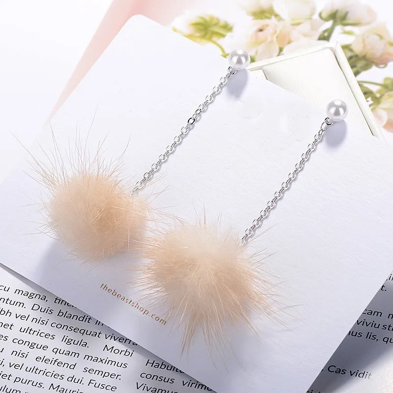 Plush Pearl Earrings XZE008y