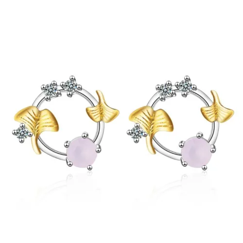 round flower earring 653