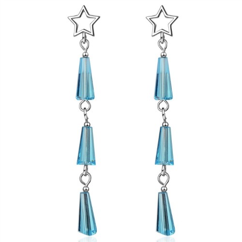 Scalloped star earrings 616
