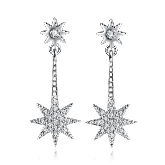 snowflake earring wh 43