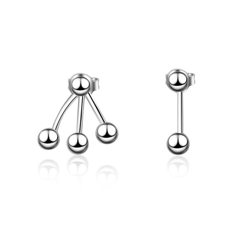 Asymmetric bead earrings XZE732a