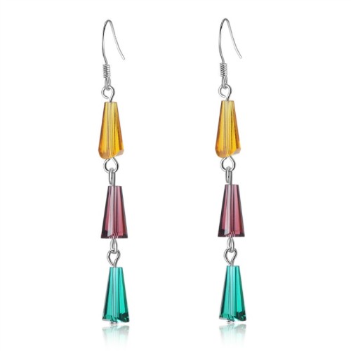 Colored tassel earrings 317