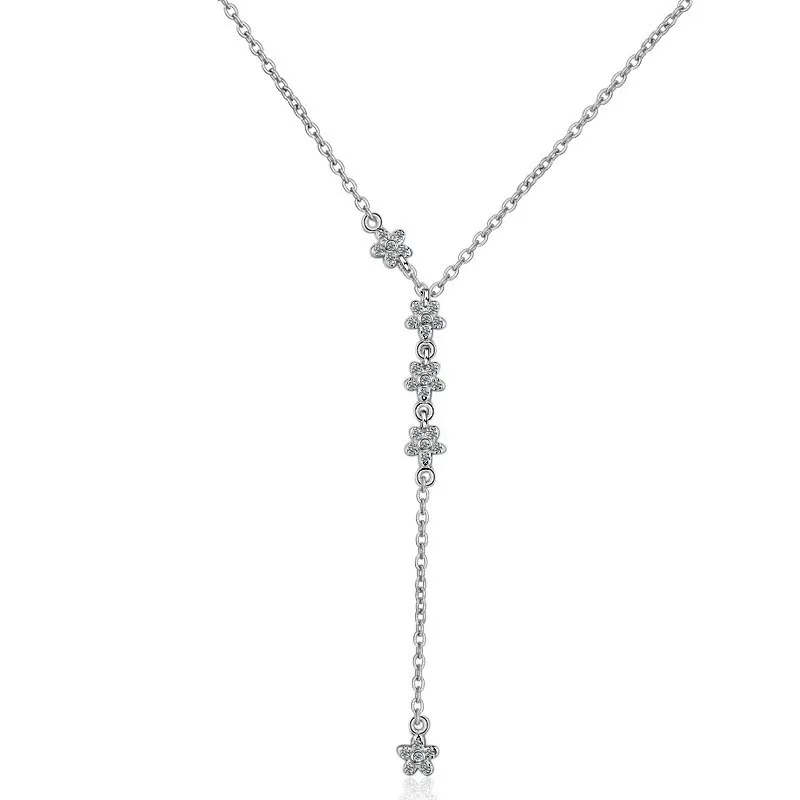 flower long necklace 255