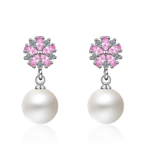 Cherry Blossom Pearl Earrings 534