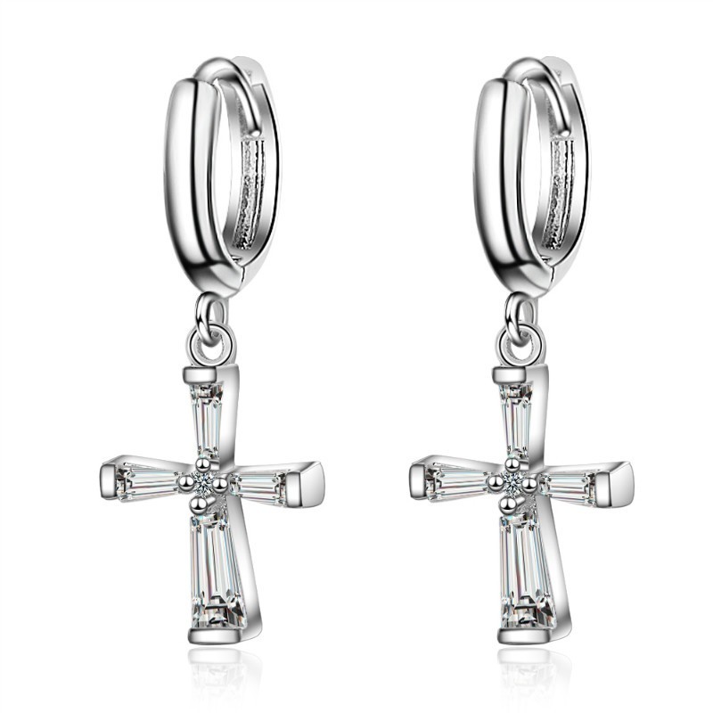 Cross earrings XZE420b
