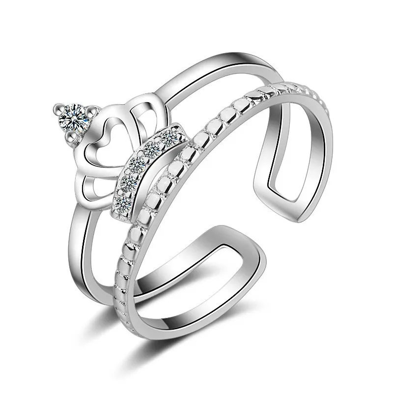 Crown Zircon Double Rings XZR184