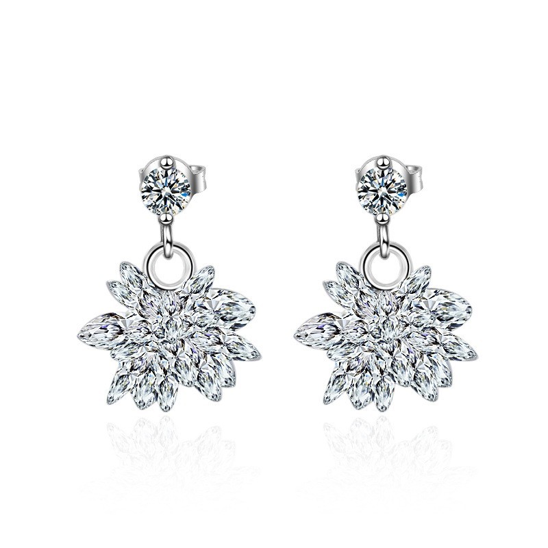 Ice flower earrings 460