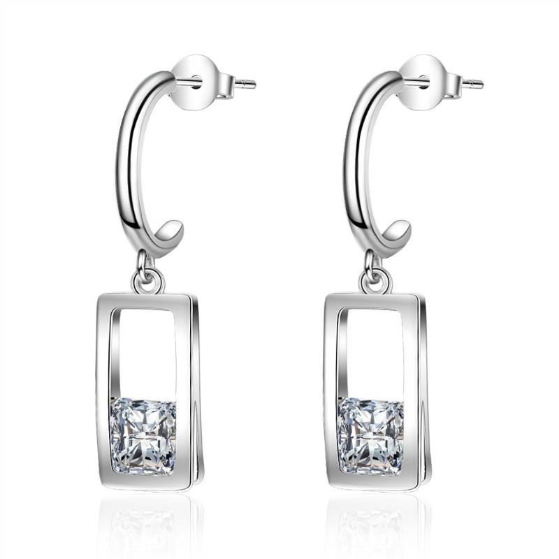 Rectangular earrings 796