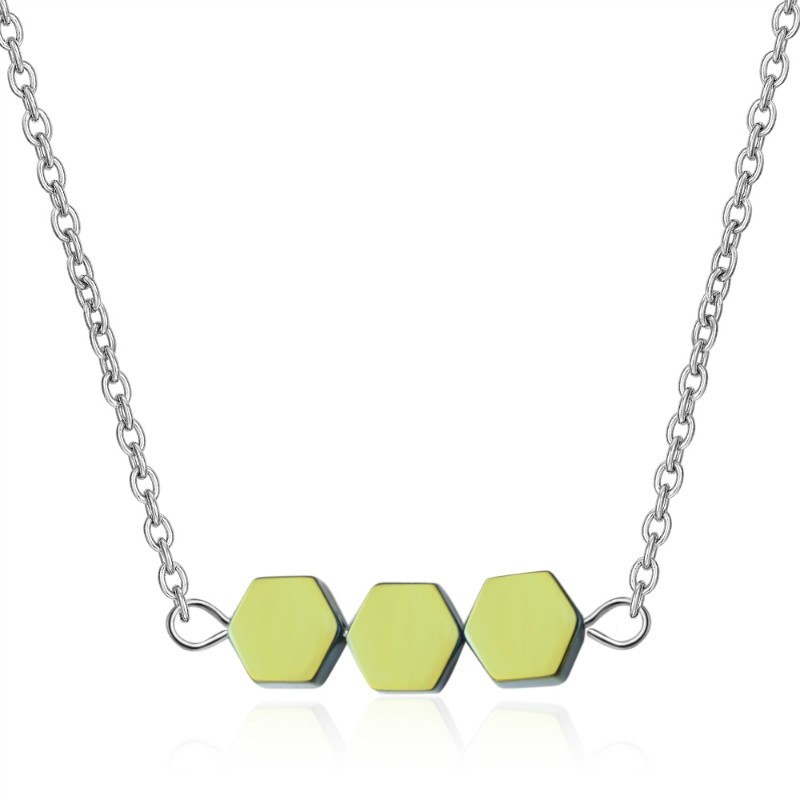 Hexagon necklace XZA369b