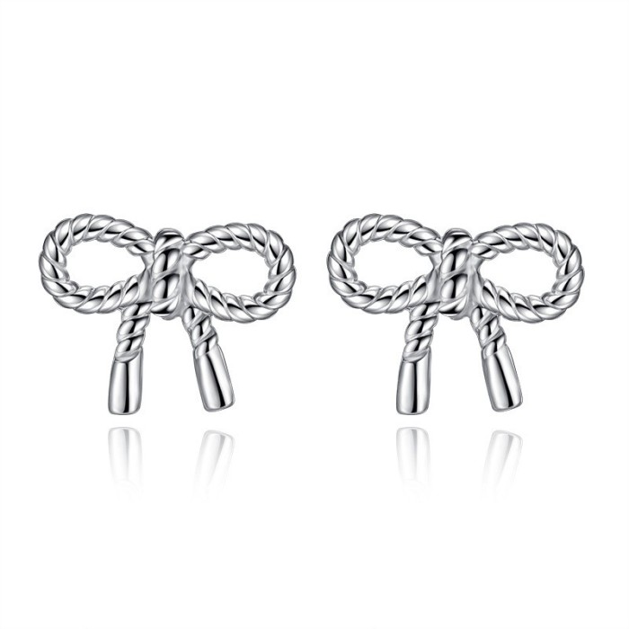 bowknot earring wh 98