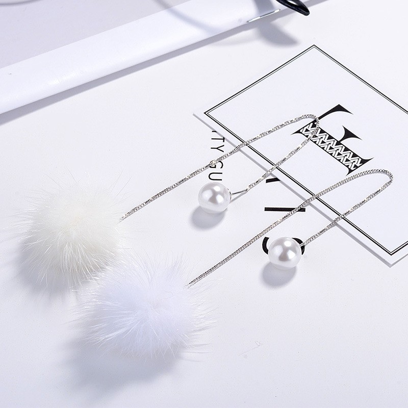 Plush Pearl Earrings XZE006a
