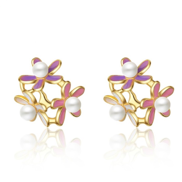 flower earring 744