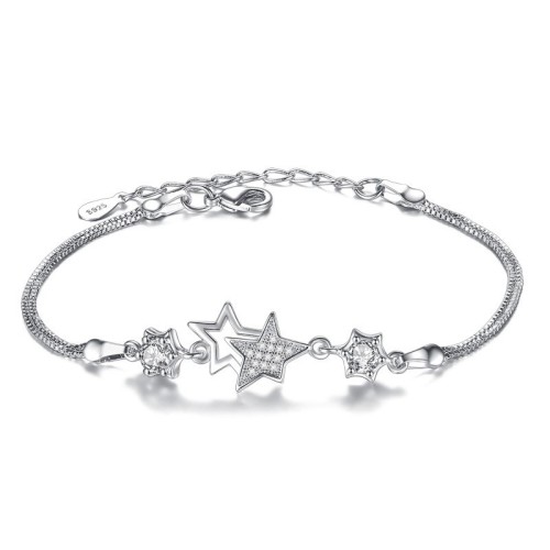 Five-pointed star bracelet wh 31
