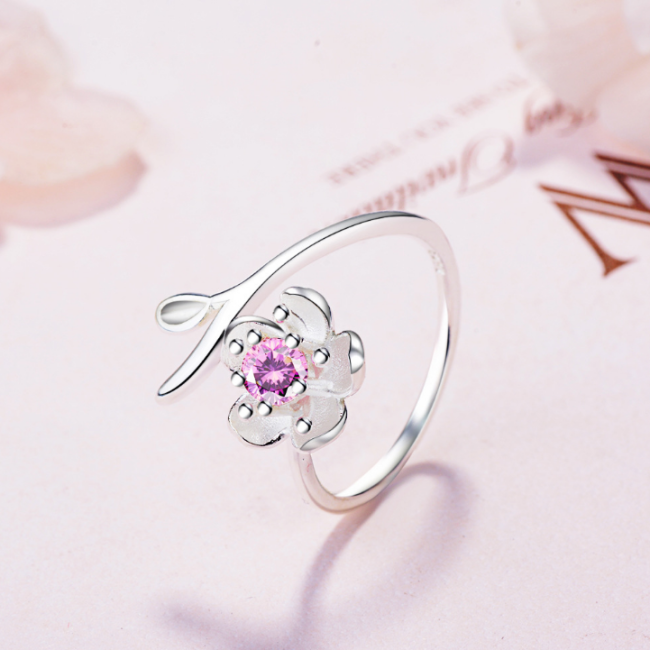 Flower ring XZR167a