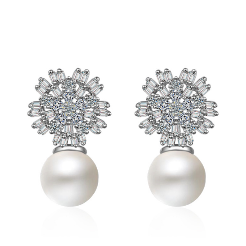 Pearl Flower Earrings XZE538