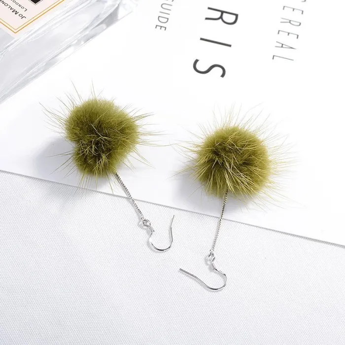 Plush earrings XZE002c