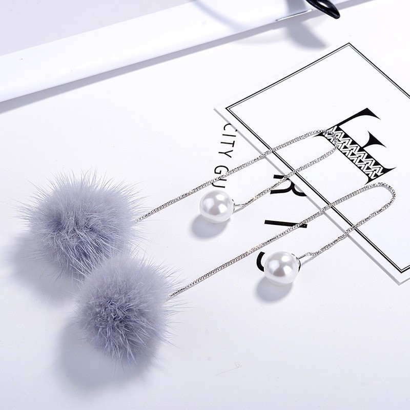 Plush Pearl Earrings XZE006g