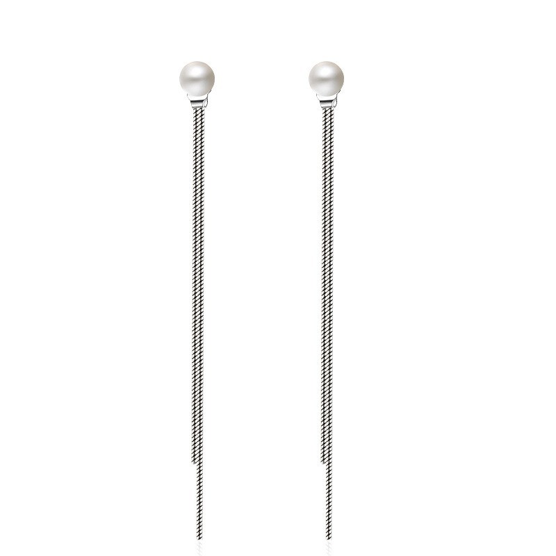 long pearl earring 409
