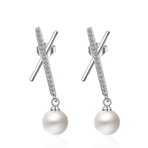 X long pearl earring 447