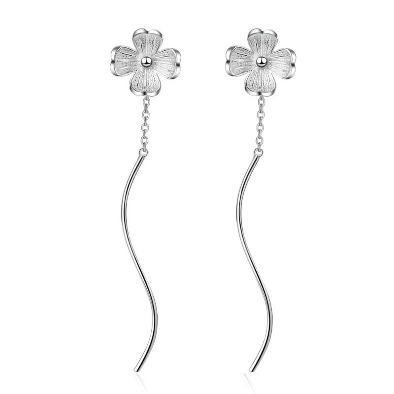 flower long earring 331