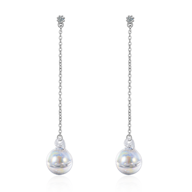 Glass beads earring XZE309b